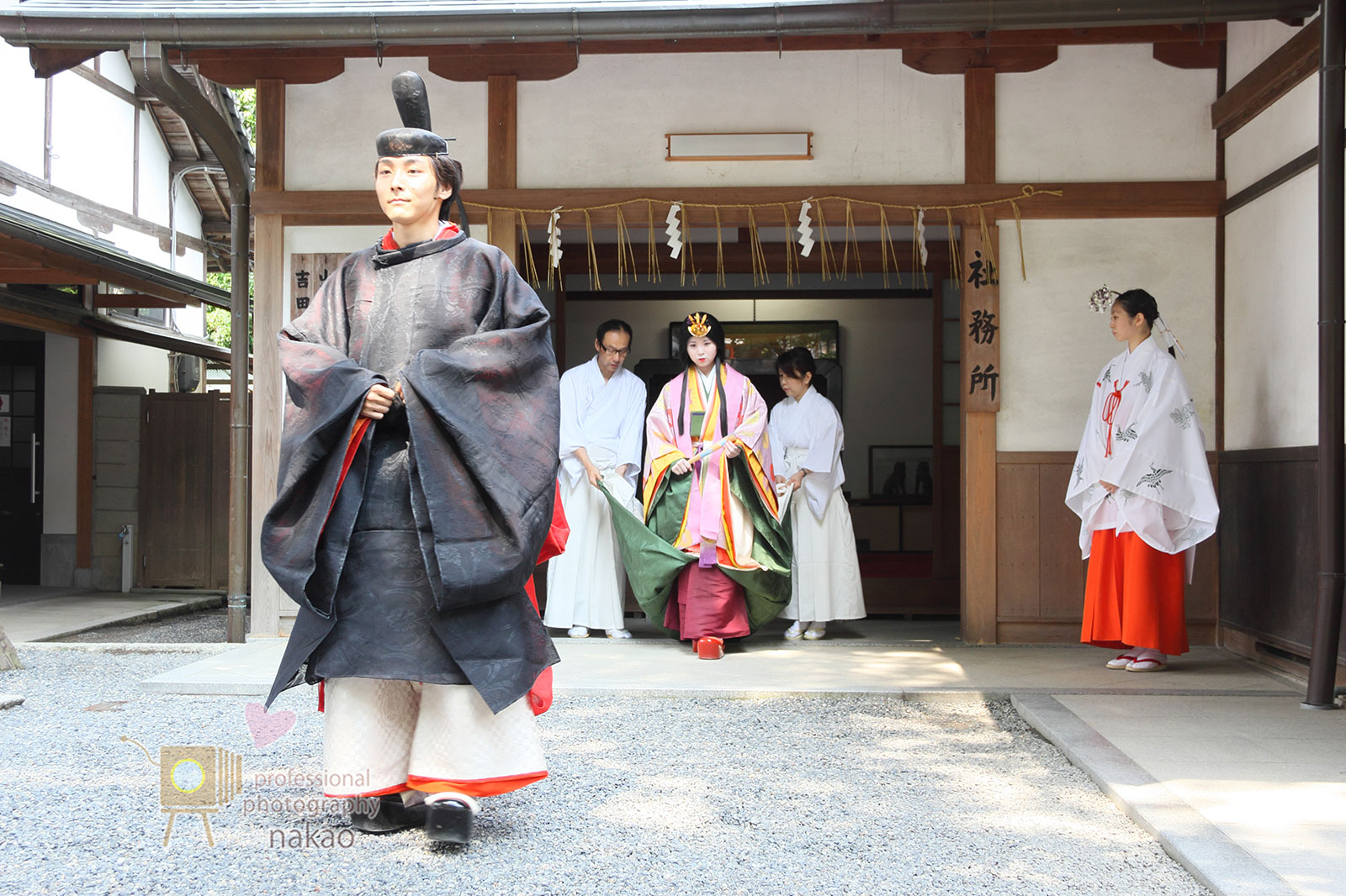 装束での結婚式 参進 国風装束結婚式