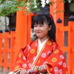 国風装束を召しての七五三