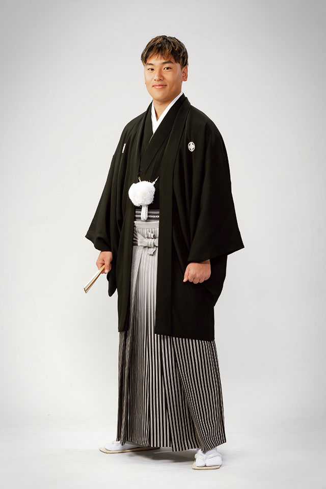 卒業 衣裳レンタル 男性 黒い羽織袴